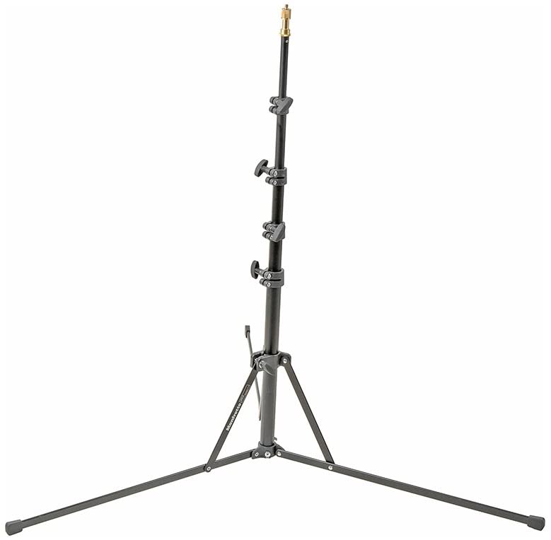 Manfrotto 5001B Aluminum Nano Light Stand, 5 sections, 6.2 feet, Black